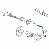 OEM 2014 Acura TSX Sensor Assembly, Rear Diagram - 57470-TL1-G02