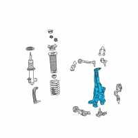 OEM 2018 Lexus LS500h KNUCKLE Sub-Assembly, Steering Diagram - 43201-50050