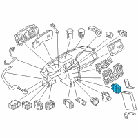 OEM 2018 Nissan Armada Switch Assembly Heat Seat Diagram - 25500-1EA1A