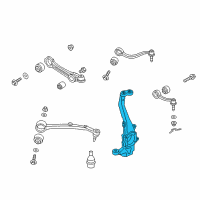 OEM Kia K900 Front Axle Knuckle Right Diagram - 517113T050