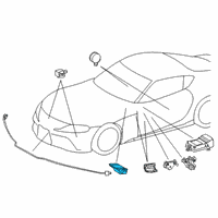 OEM 2020 Toyota GR Supra Passenger Discriminating Sensor Diagram - 89952-WAA01