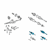 OEM 2004 Lexus RX330 Shaft Assembly, Rear Drive Diagram - 42370-09008