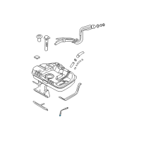 OEM 2008 Hyundai Tiburon Hose-Tank To Vapor Tube Diagram - 31147-2D550