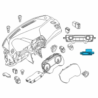 OEM 2018 Nissan Maxima Controller Assembly-Air Conditioner Diagram - 27500-4RA0A