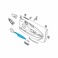 OEM 2010 BMW 650i Soft Pad Armrest, Door Left Diagram - 51-41-9-138-413