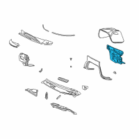 OEM 2004 Chevrolet Express 3500 Dash Panel Diagram - 15840880