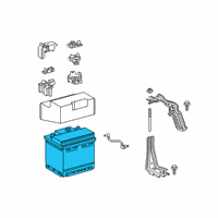 OEM Toyota Battery Diagram - 28800-21220