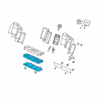 OEM Pontiac Pad, Rear Seat Cushion Diagram - 92230056