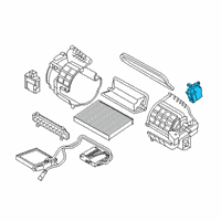 OEM Kia Soul EV Intake Actuator Assembly Diagram - 97124E4000