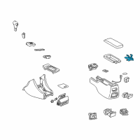 OEM 1998 Lexus ES300 Hinge Sub-Assy, Console Compartment Door Diagram - 58907-33050