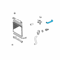 OEM 2010 Scion xD Upper Hose Diagram - 16571-37090