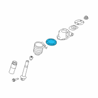 OEM Ford Freestyle Lower Insulator Diagram - 7F9Z-5586-B