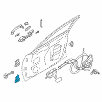 OEM 2022 Nissan Sentra Hinge Front Door RH Diagram - 80400-6CA0A