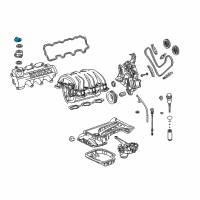 OEM 2007 Chrysler Crossfire Cap-Oil Filler Diagram - 68047195AB