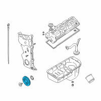 OEM 1999 Chevrolet Tracker Pulley, Crankshaft (On Esn) Diagram - 91177266