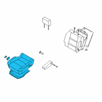 OEM 2005 Nissan Titan Cushion Assy-Front Seat Diagram - 87300-ZH201