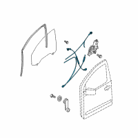 OEM 2013 Nissan Titan Regulator Assy-Door Window, Rh Diagram - 80720-7S200