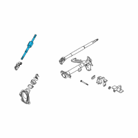 OEM 2003 Nissan 350Z Shaft Assy-Steering Column, Lower Diagram - 48822-CD00A