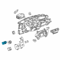 OEM 2015 Chevrolet Silverado 1500 Headlamp Switch Diagram - 84448511