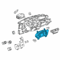 OEM 2019 Chevrolet Suburban Instrument Cluster Diagram - 84597930