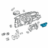 OEM 2019 GMC Yukon XL Dash Control Unit Diagram - 84258727