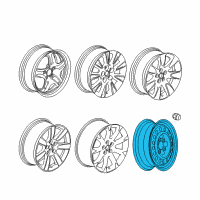 OEM 2015 Chevrolet Impala Compact Spare Diagram - 13235015