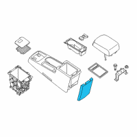 OEM 2012 Nissan Sentra FINISHER Console Diagram - 96931-ET00A