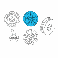 OEM 2015 Nissan Altima Aluminum Wheel Diagram - 40300-3TA2E