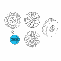 OEM 2020 Nissan Pathfinder Disc Wheel Ornament Diagram - 40342-4RB5A