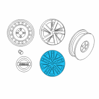 OEM 2015 Nissan Altima Disc Wheel Cap Diagram - 40315-3TM0B