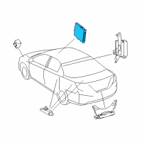 OEM 2016 Lexus ES300h Anti Theft Lock Smart Key Module Diagram - 89990-33650