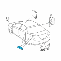 OEM 2022 Lexus ES300h Antenna Assembly, Indoor Diagram - 899A0-06030