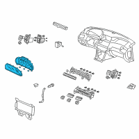 OEM 2009 Honda Accord Meter Assembly, Combination Diagram - 78100-TE1-A01