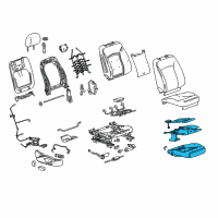 OEM Buick Seat Cushion Pad Diagram - 20956927