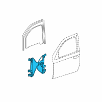 OEM 2002 Chevrolet Trailblazer Window Regulator Diagram - 19331461