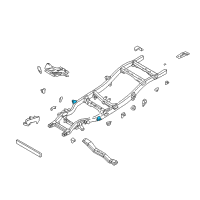 OEM 2000 Nissan Frontier Bracket Cab Mounting 2ND Diagram - 95122-3S630