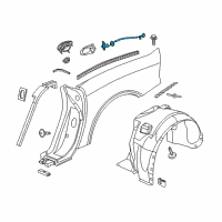 OEM 2017 Dodge Viper Fuel Door Latch Diagram - 68104859AE