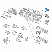 OEM 2012 Honda Odyssey Switch Assembly, Hazard Diagram - 35510-TK8-A01