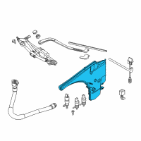 OEM 2015 BMW X1 Windshield Cleaning Container Diagram - 61-66-7-238-666