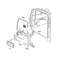 OEM 2002 GMC Savana 3500 Handle Asm-Intermediate Side Door Inside *Marked Print Diagram - 15174097