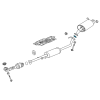 OEM 2012 Honda CR-V Gasket, Exhuast Flexible Diagram - 18229-SMA-003