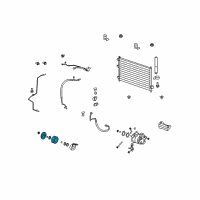 OEM 2012 Acura RDX Set, Compressor Clutch Diagram - 38900-RWC-A04