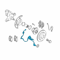 OEM 2003 Infiniti Q45 Sensor Assembly-Anti SKID, Front RH Diagram - 47910-AG060