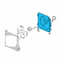 OEM Honda Shroud, Condenser Fan Diagram - 80161-S04-000