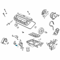 OEM 2010 Acura ZDX Switch Assembly, Valve Timing Oilpressure Diagram - 37250-PR3-003