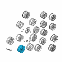 OEM 2005 BMW 330xi Light Alloy Rim Diagram - 36-11-1-094-506