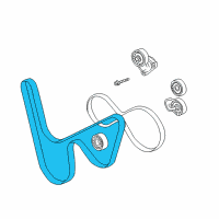 OEM 1997 Chevrolet Corvette Drive Belt Diagram - 19244950