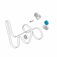 OEM Chevrolet Corvette Idler Pulley Diagram - 12557334