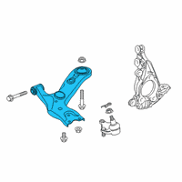 OEM 2022 Toyota Prius Lower Control Arm Diagram - 48068-02310