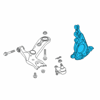 OEM 2021 Toyota Prius Prime Knuckle Diagram - 43212-02390